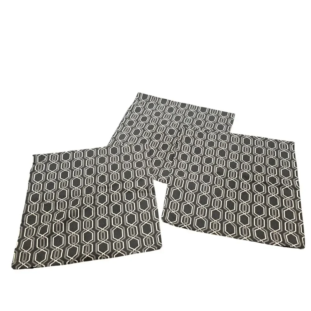 Bundle of 3 - IKEA Gray Patterned JATTEPOPPEL 20x20